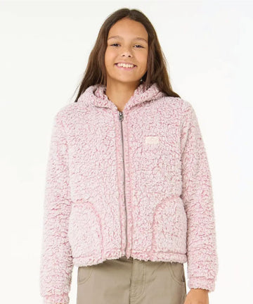 Rip Curl Dark n Stormy Zip Through - Girl - Pink